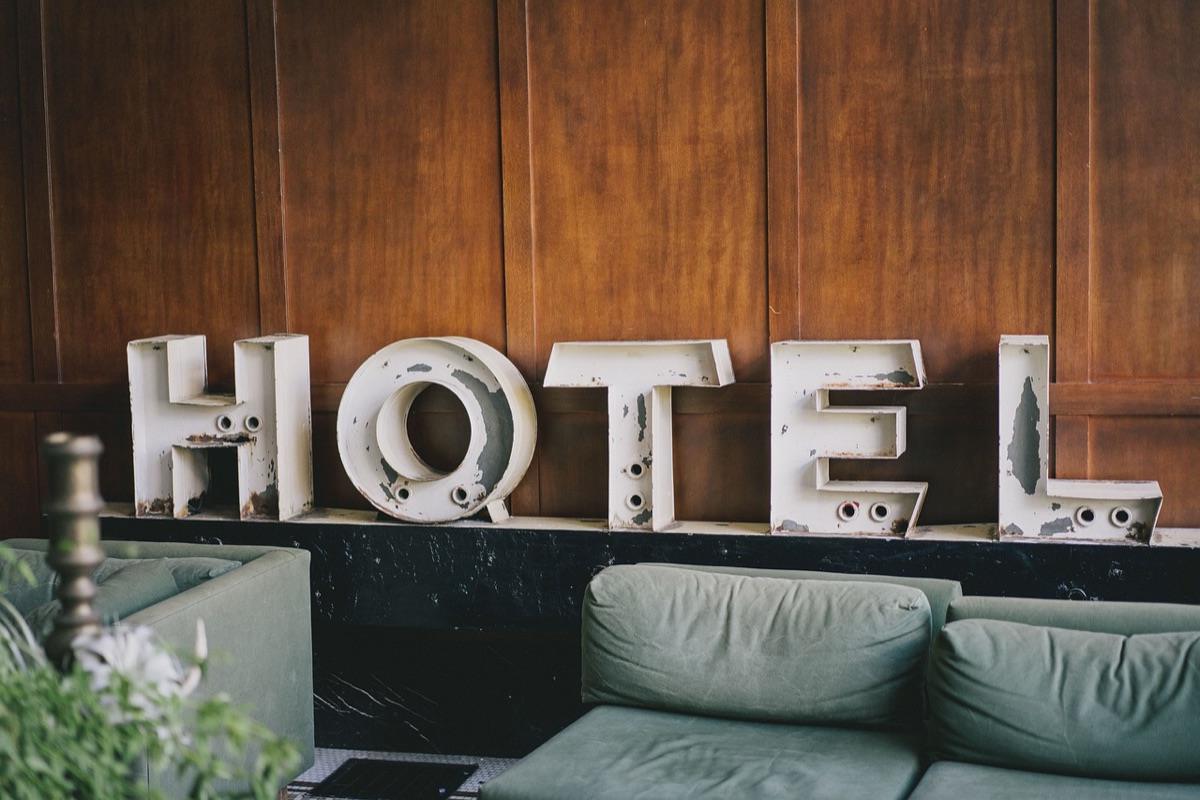 Hotel branding and signage