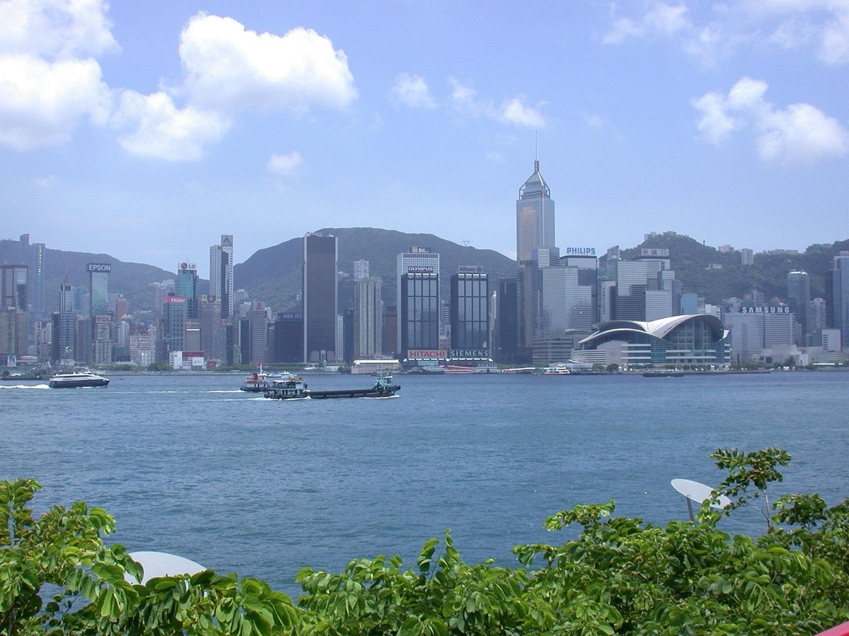 Sala de negócios de bolsa em Hong Kong