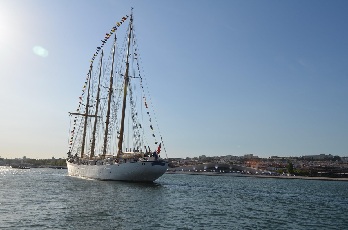 Panorama der Skyline von Lissabon am Tejo